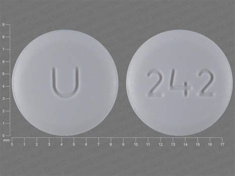 U 242 Pill White Round - Pill Identifier