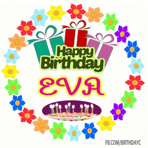 Happy Birthday EVA gif | Birthday Greeting | birthday.kim