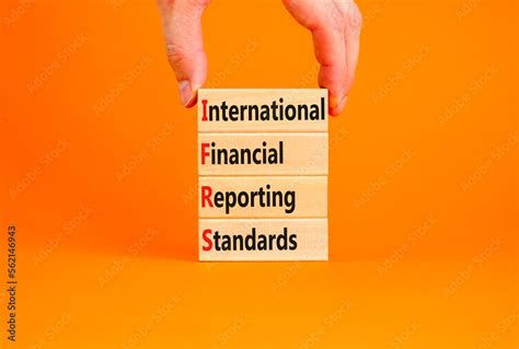 IFRS symbol. Concept words IFRS international financial reporting ...