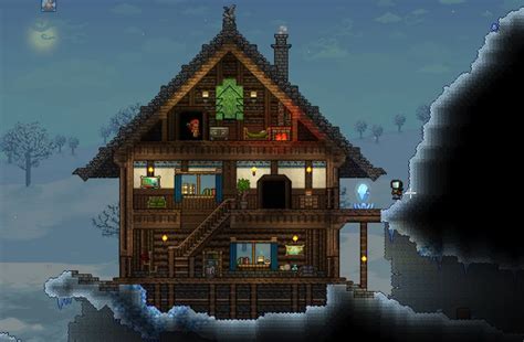 Nice little cabin in the snow biome :) : Terraria | Cabin in the snow, Little cabin, Terraria ...