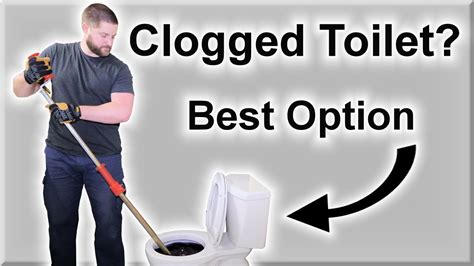 Auger a Clogged Toilet | Snake a Toilet - YouTube