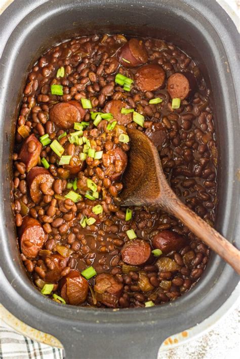 Best Kielbasa and Baked Beans Slow Cooker Recipe - Restless Chipotle