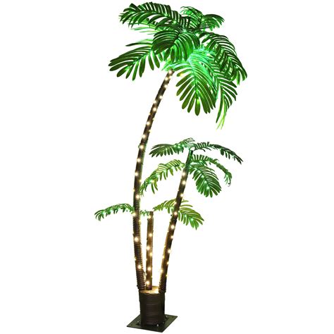 Buy OUSHENG Lighted Palm Tree 6' 3.3' 2' Bar Outdoor Christmas ...