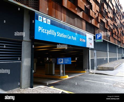 Piccadilly station car park in Manchester UK Stock Photo - Alamy