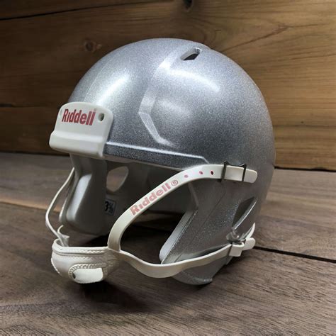 Riddell Speed Mini Football Helmet Shell - Metallic Silver - 417 Helmets