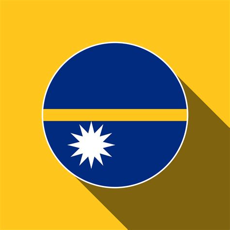 Country Nauru. Nauru flag. Vector illustration. 9760813 Vector Art at ...