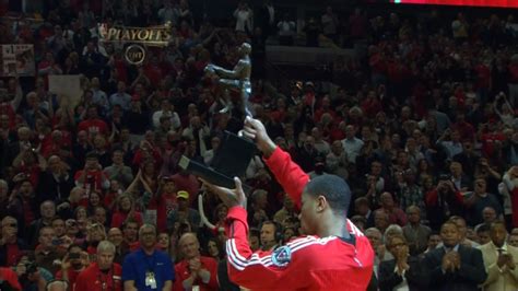 PHOTOS: Derrick Rose Accepts NBA MVP Trophy From David Stern Before ...