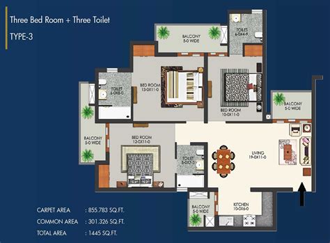 Apex Alphabet Floor Plan, Noida Extension by Apex Group