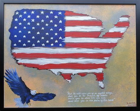 Acrylic Painting | "On Eagle's Wings"