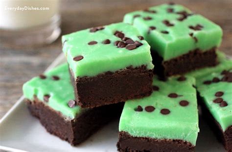 Chocolate Mint Brownies Recipe Perfect for St. Patty's Day