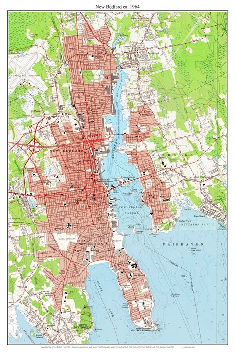 New composite maps of New Bedford and the surrounding area – Old Maps – Blog