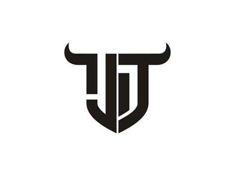 Initial JT Bull Logo Design. 12611594 Vector Art at Vecteezy