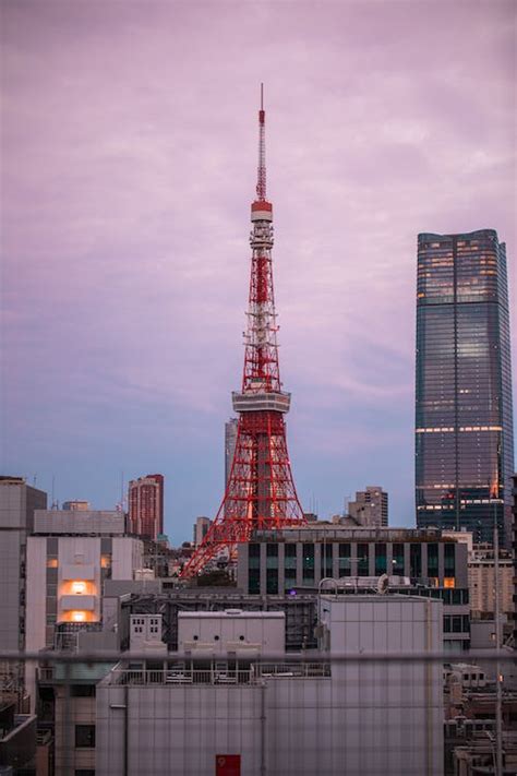 Tokyo tower at sunset · Free Stock Photo