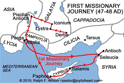 3. Paul in Cyprus, Antioch of Pisidia, and Galatia (Acts 13-14, 47-49 ...