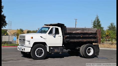 1992 Ford F700 5 Yard Dump Truck for sale by TruckSite.com - YouTube