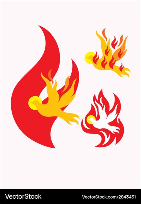 Fire holy spirit Royalty Free Vector Image - VectorStock