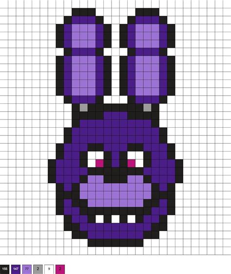 FNAF Perler Beads (Five Nights at Freddy's) | Dibujos fáciles, Lindos ...