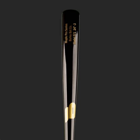 Black Gloss - Maple Wood Bat | Burley Baseball