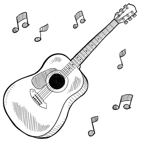 18+ Gambar Sketsa Gitar - Galeri Gambar Romi