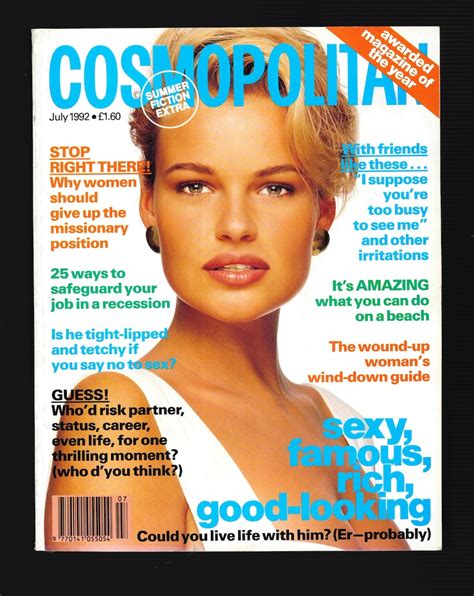 Cosmopolitan Magazine UK July 1992 Wendy Veldhuis Sigourney - Etsy