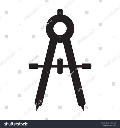 Drawing Compass Icon Divider Icon Website Stock Vector (Royalty Free ...