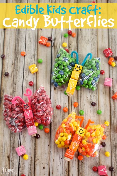 Edible Kids Craft: Candy Butterflies