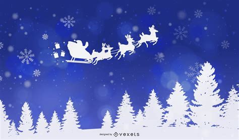 Beautiful Snowy Christmas Background Vector Download