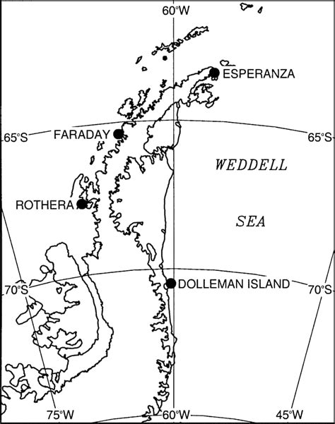 Antarctic Peninsula Map