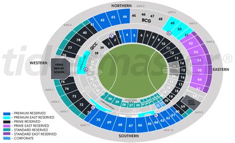 The Gabba Seating Map