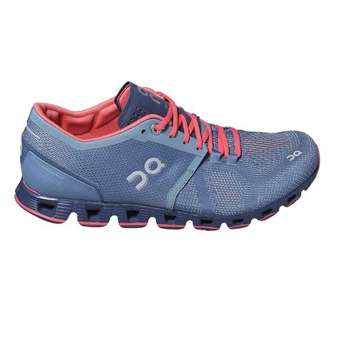 Cloud X Womens Road Running & Gym Training Shoes Lake/Coral - Shoes from Northern Runner UK