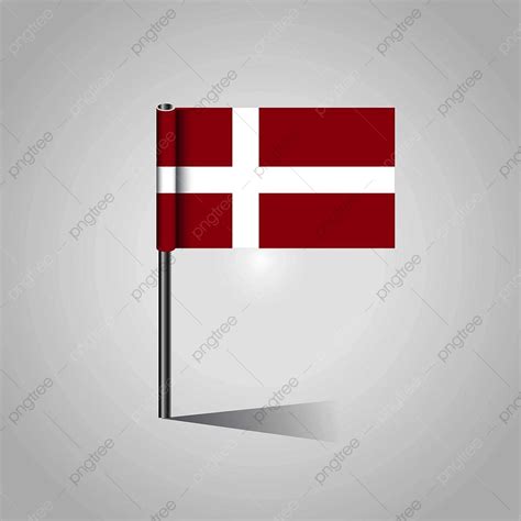 Denmark Map Vector Hd Images, Denmark Flag Map Pin, 5th, Danish, Sign PNG Image For Free Download