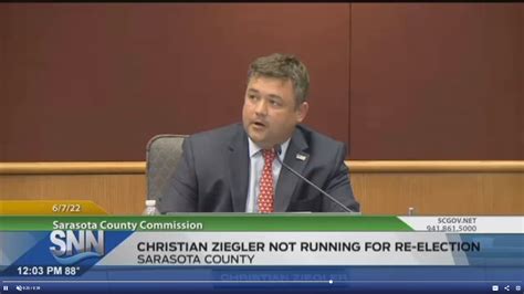 Commissioner Christian Ziegler not running for reelection - The Suncoast News & Scoop