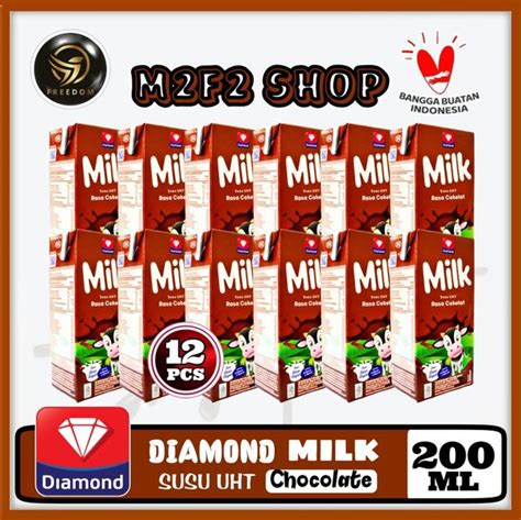 Jual DIAMOND Susu Kotak UHT Chocolate | Rasa Cokelat - 200 ml (Kemasan 12 Pcs) di Lapak M2F2 ...