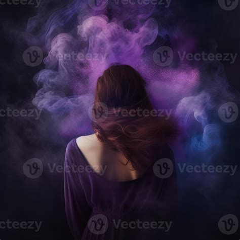 A mysterious woman in space painting 22885844 Stock Photo at Vecteezy