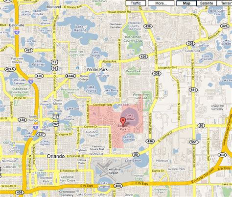 Baldwin Park FL Map - Sanford 365