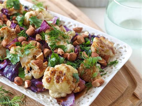 Roasted Cauliflower & Cabbage Salad Recipe - Mae's Menu