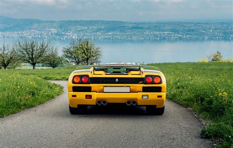 Wallpaper Lamborghini, rear, Diablo, 1998, Lamborghini Diablo SV Roadster for mobile and desktop ...