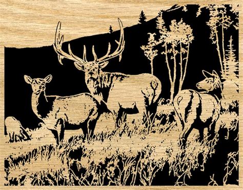 030 Elk Meadow Scroll Saw Pattern pdf | Etsy