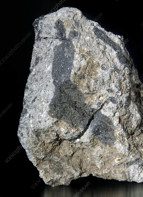 Rock from meteorite impact crater - Stock Image - C007/4769 - Science ...