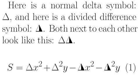 Delta Symbol Math