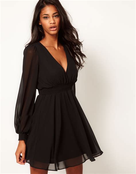 pretties' closet: ASOS Wrap Dress With Long Sleeves