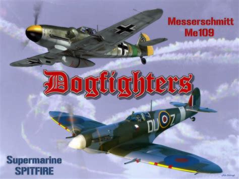 Dogfighters - Spitfire Vs Me109 Digital Art by Mil Merchant