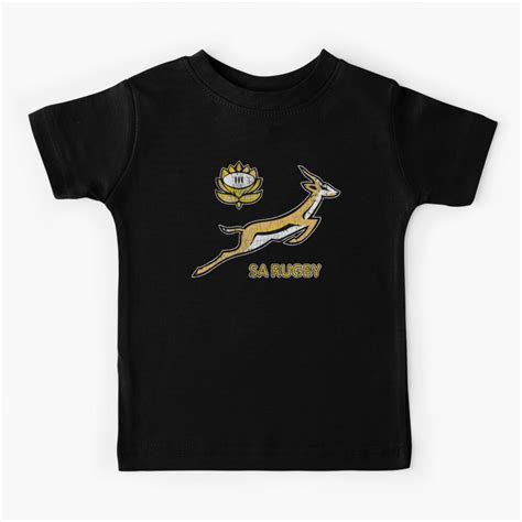 "SA Rugby - Vintage Springbok logo" Kids T-Shirt by ZA-ffer | Redbubble