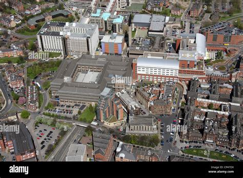 Aerial view of Leeds General Infirmary, LGI Stock Photo: 48036854 - Alamy