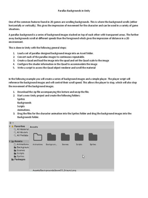 2D Scrolling Background in Unity | PDF | Array Data Structure | Unity ...