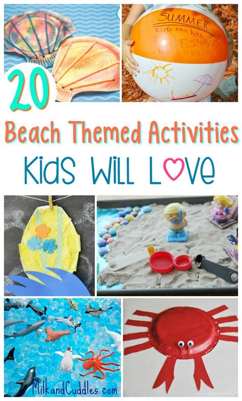 20 Beach Themed Activities for Kids! - Everyday Best | Beach themed crafts, Summer crafts, Beach ...