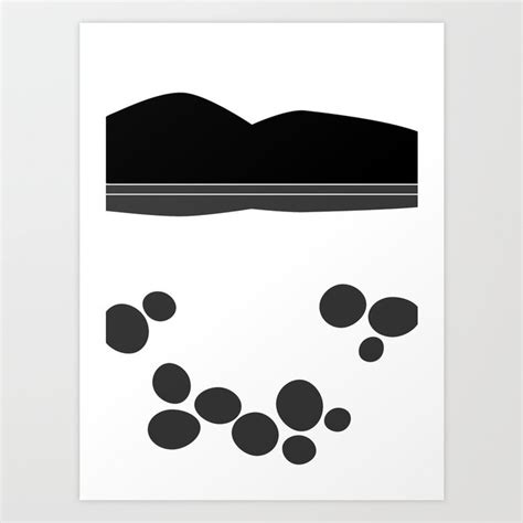 Black and white abstract Lake Tahoe view Art Print by blursbyaiShop ...