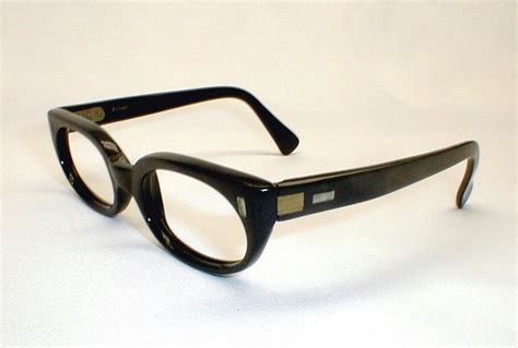 Mens Vintage Eyeglasses Frame Black Italian Eyewear Estrella