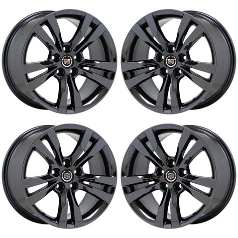 18x8.5 18x9.5 Cadillac CTS V-Sport Black Chrome wheels rims Factory OE ...