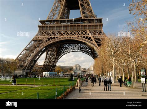 The Eiffel Tower, Champ de Mars, Paris Stock Photo - Alamy